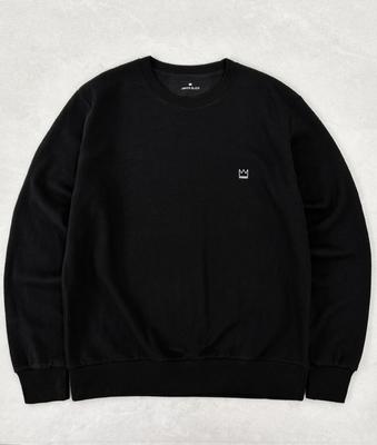 Jimikobeuliko Jk Crown Line Black Mtm Line Crown Black Sweatshirt