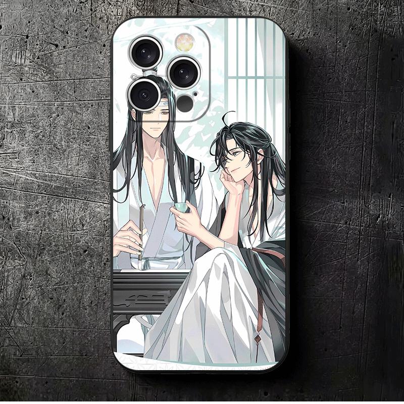 Mo Dao Zu Shi Anime Soft Phone Case for iPhone 16 16E 17 Air 15 Pro Max 14 Plus 13 Mini 11 12 7 Black Cover Back Shell