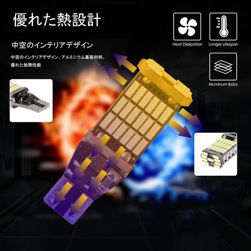 LED Backup Vehicle Inspection 1000 Canbus Hours Backlight of High-Brightness Lamps, T16/T15/W16W, Compliant, Lumens, Built-in Canceller, SMD3014,