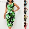 JPNTKY Fashion Summer Spring Sleeveless O-Neck  Casual Dresses