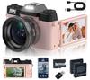 R10 English Version 5K HD Retro WIFI Camera with Flip Screen, 16x Zoom, Anti-Shake, and Beauty Features