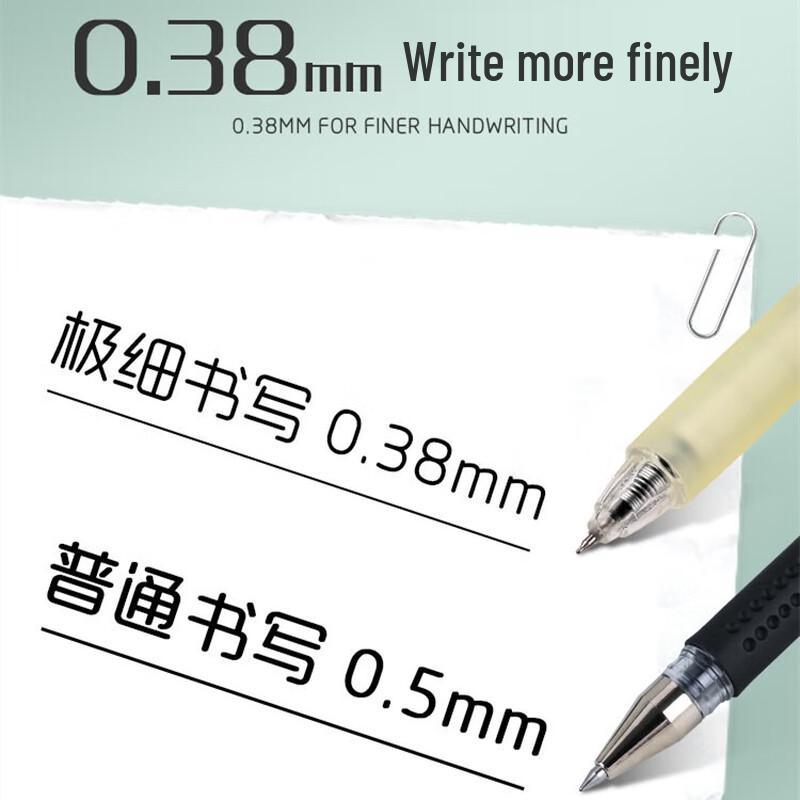 M&G Retractable Gel Pen, 0.38mm Fine Point