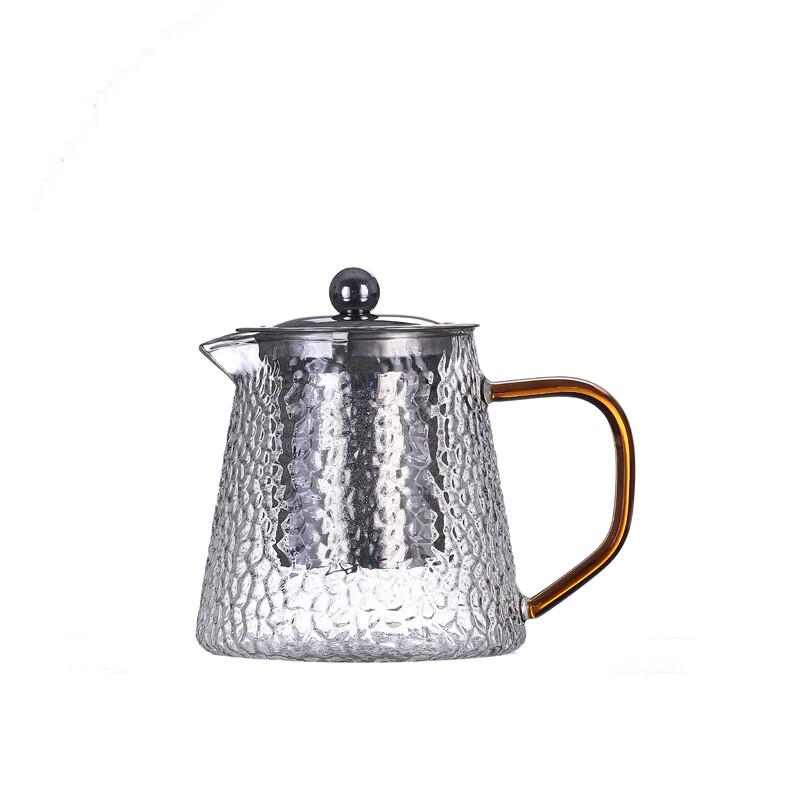 Beiduo Yang 900ML Heat-Resistant Hammered Glass Teapot