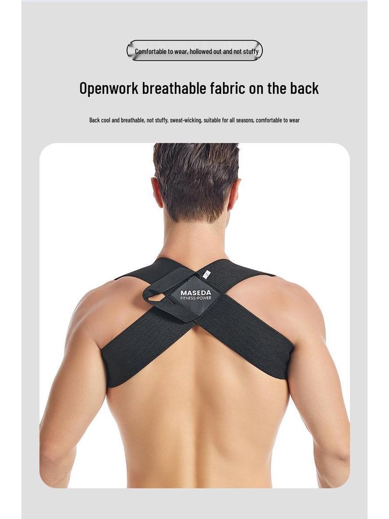 Open-Back Shoulder Training and Correction Strap for Bench Press and Chest Expansion