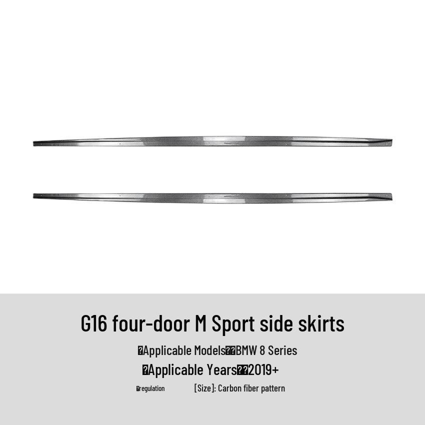 BMW 8 Series G16 Grand Coupe 2019+ MP Side Skirt Spoiler Body Kit Accessories