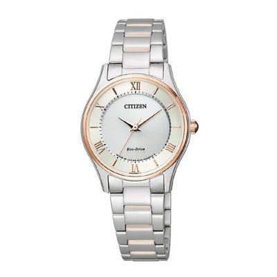EM0404-51A ( Uhr CITIZEN COLLECTION Eco-Drive Thin Pair Modell Damen) Runde Uhr Silber