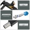 Stainless Steel Square Bathroom Faucet, Single Hole Cold and Hot Water Basin Mixer Tap, Modern Washbasin Sink Faucet for Vanity