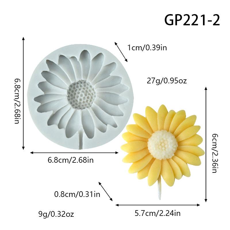 Stampo in Silicone per Aromaterapia Fiore di Margherita per Clip Diffusore in Pietra Fai da Te e Ciondoli Decorativi
