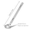 Lixada Titanium Long Handle Spoon with Polished Bowl Outdoor Portable Dinner Spoon Cutlery Camping B