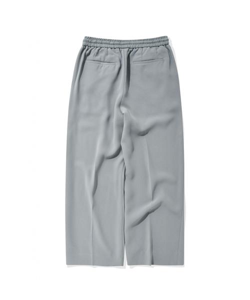 SEVENSELAH Hubis Wide Straight Crop Pants Blue Gray