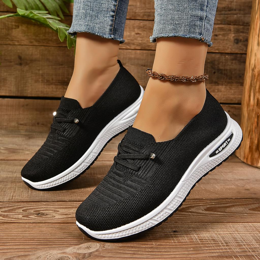 Fashionable Mesh Breathable Sexy Sports Shoes Spring and Autumn New Round Toe Thick Sole Comfortable Casual Women's Shoes