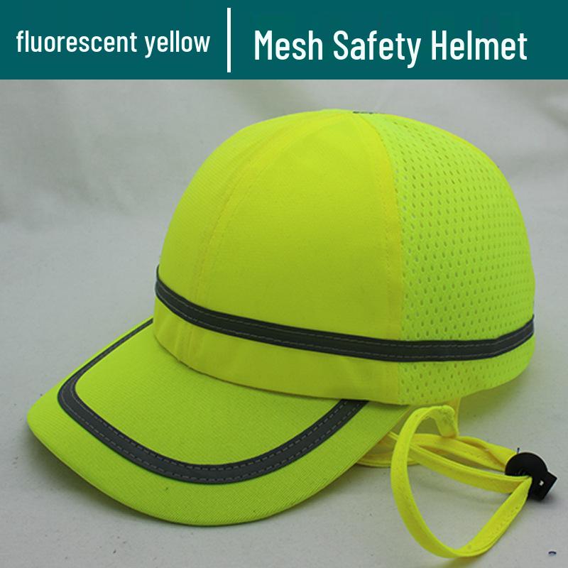 Lightweight Breathable Anti-Collision Bump Cap with Plastic Inner Shell for Construction