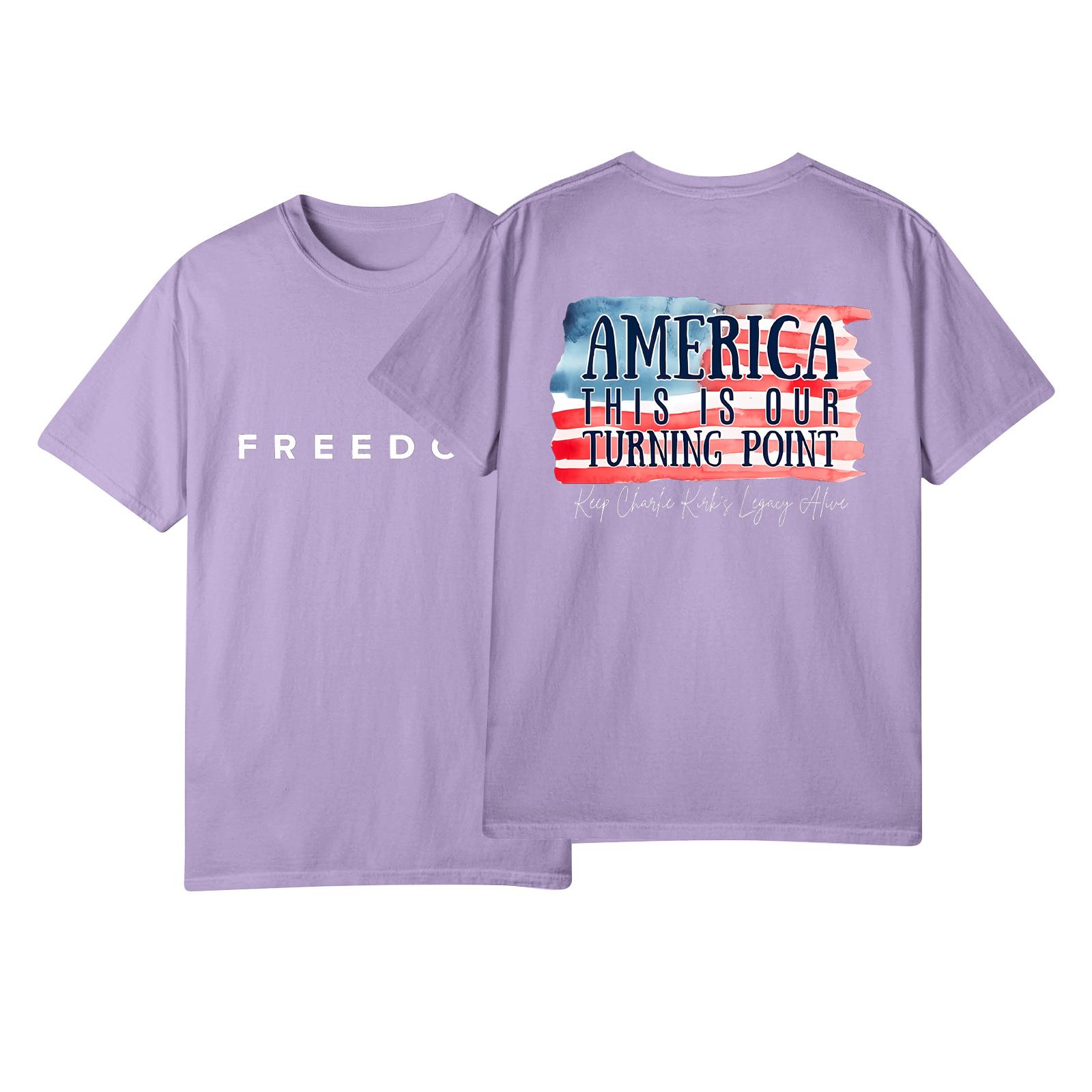 

Женские модные повседневные пуловеры с короткими рукавами и круглым вырезом с принтом S фиолетовый