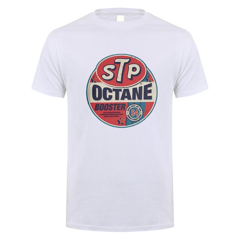 T-shirt Unisex Estiva 2026 Vintage Casual STP Automotive Olio per Motori Nostalgica con Cappuccio Morbido per l'Uso Quotidiano Comoda Streetwear