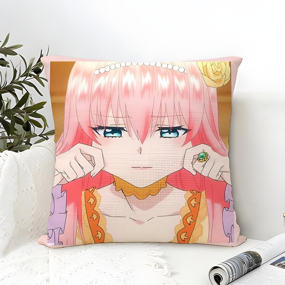 Pillow Case Cotton Linen Fabric Square Zipper Pillowcase Home Decorative Living Room Comic Light Novel 7-7Th Time Loop 4