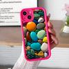 Aesthetic Stones Mobile Phone Case for iPhone 17 16 15 14 13 12 11 Air Pro Max Plus Thicken TPU Colorful Cover Luxury Cellphones