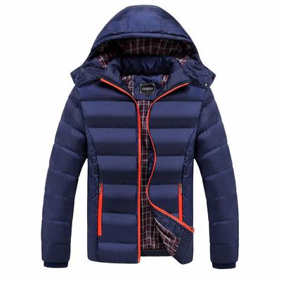 Men's Autumn and Winter Plus Size Loose Thickened Down Jacket Casual Hooded Warm Outerwear