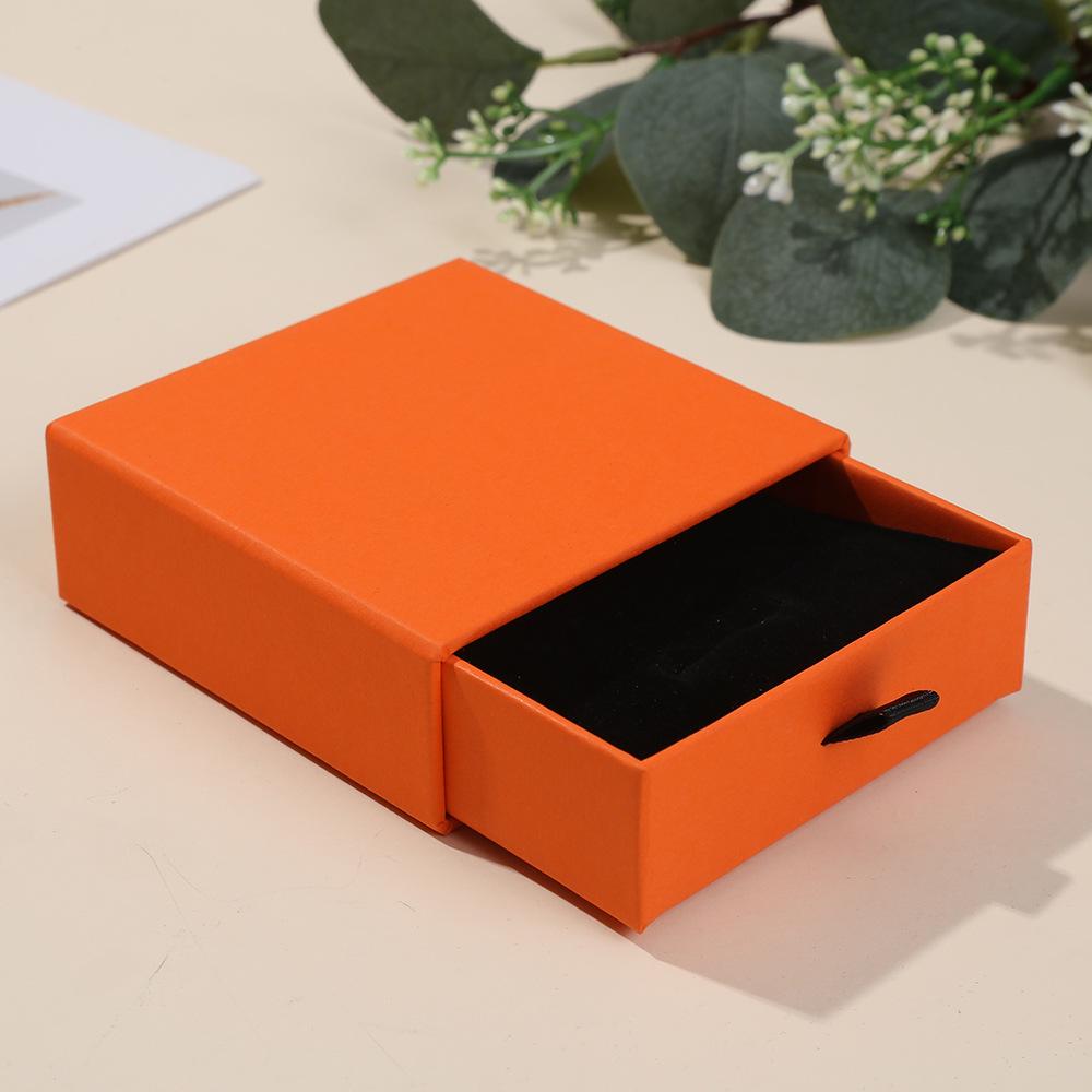 Rectangular Hard Cardboard Jewelry Box for Necklace, Ring, or Bracelet Gift Packaging