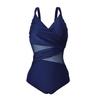 2026 New Sexy Plus Size One Piece Swimsuit Women Mesh Patchwork Bathing Suits Vintage Swimwear Summer Beach Wear Swim Suit M-4XL