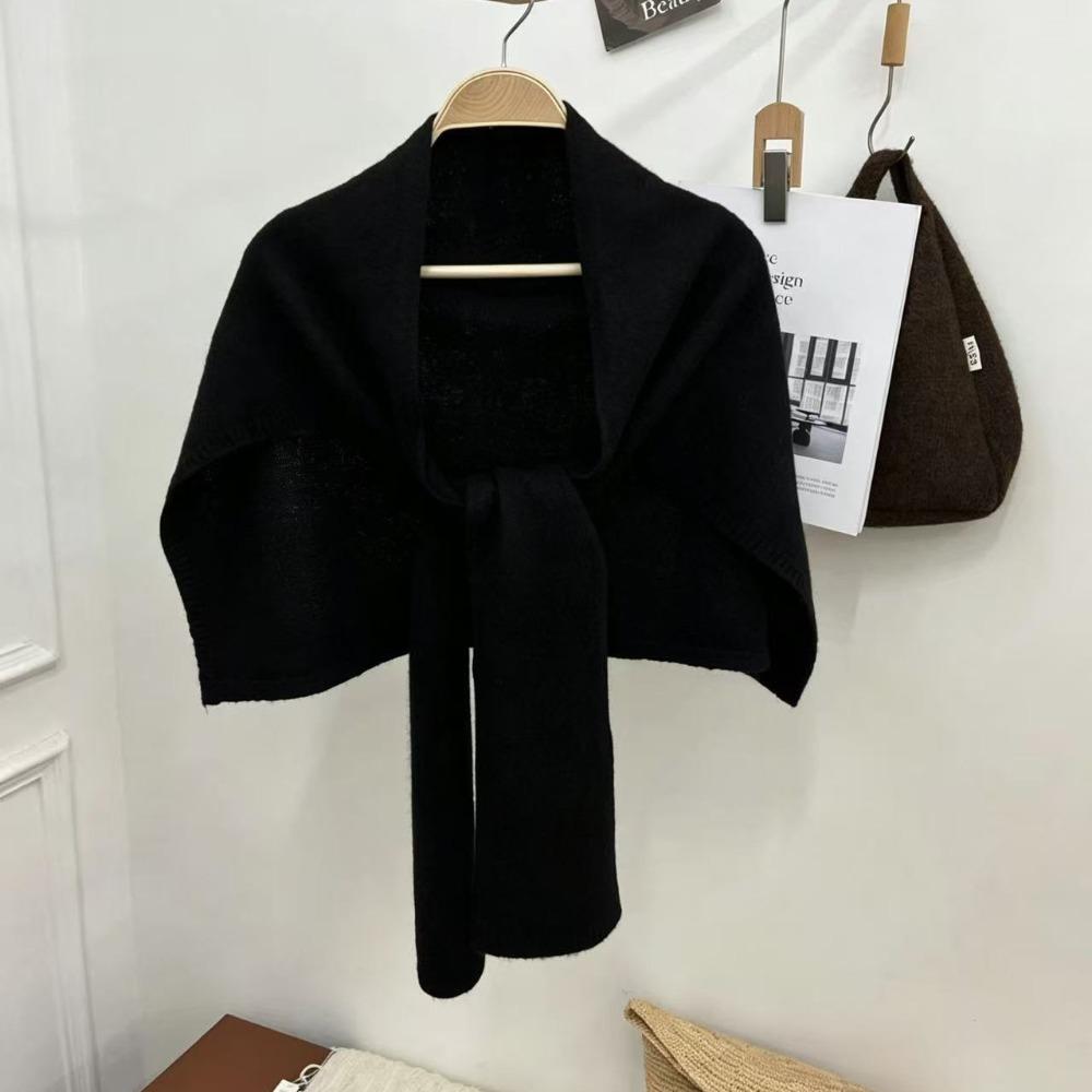Cloak Knitted Neck Wrap Cape Large Wraps Elegant Large Scarves Scarf Accessories