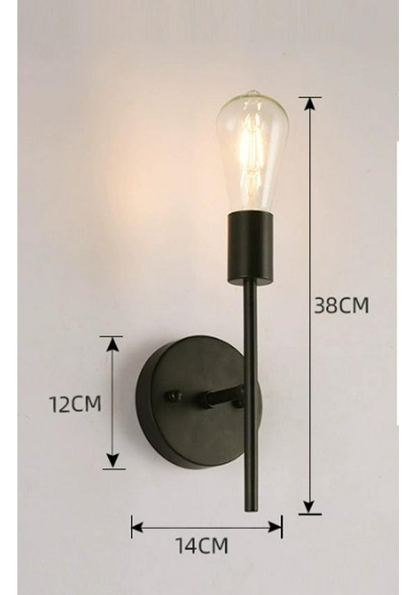 American-Style Industrial LED Double-Head Wall Lamp for Hallways, Bedrooms, and Bathroom Mirrors