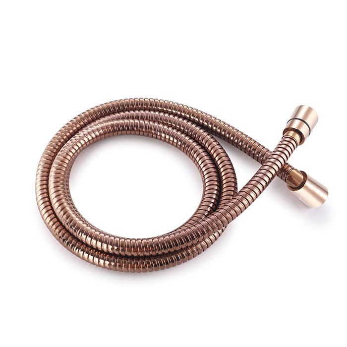 Rose Gold Stainless Steel Shower Hose Handheld Shower Plumbing Hose Bidet Hose (Rose Gold,1-1.7m) розового золота