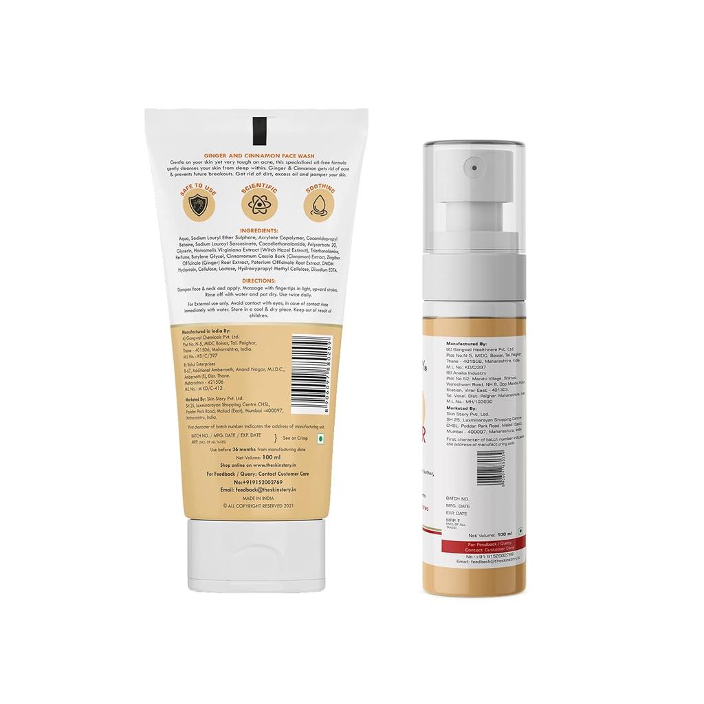 The Skin Story Pimple Care Duo (Face Wash + Toner)