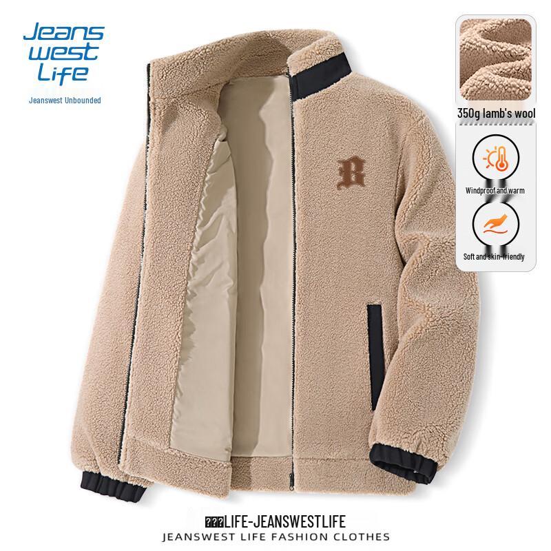 JEANSWEST LIFE Men's Fleece-Lined Winter Jacket
