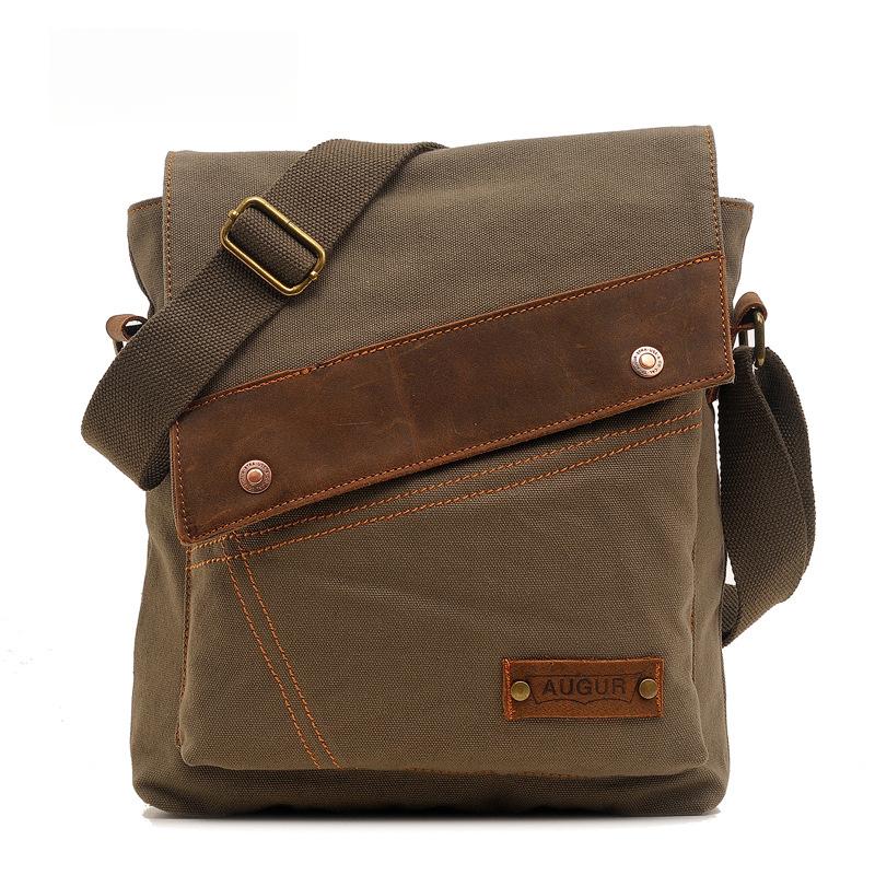 Canvas Bag Vintage Messenger Bag Brand Business Casual Travel Satchel Single Shoulder Bag Unisex Crossbody Bag Male