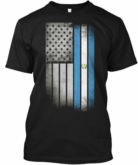 Guatemalan American Flag Usa Guatemala T T-Shirt Made In the USA Size S To 5XL Unisex T-Shirt