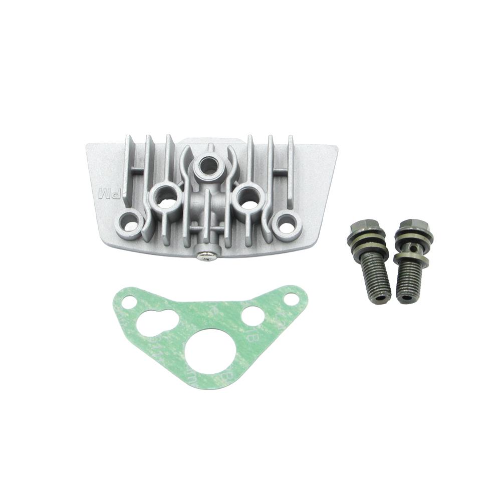 Universal Oil Cooler Adapter Engine Cylinder Cover for 50-140CC Pit Bike ATV Monkey Bike Radiator Parts 50cc-100cc