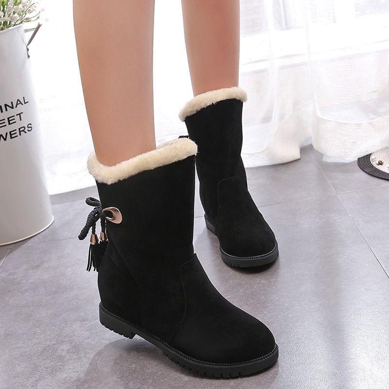Fashion Winter Round Toe Ladies Shoes Plush Warm Women's Snow Boots Sale Fashion 2025 Novelty in Hot Footwear Chic and Elegant Booties