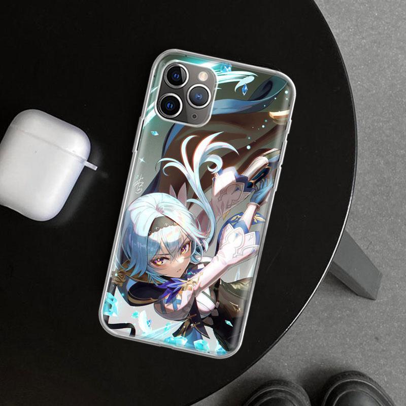 Genshin Impact Eula Phone Case Cover For iPhone 11 12 13 Mini 14 15 Plus 16 Pro Max 17 Air 7 8 + SE Art Customized Fundas 11 12