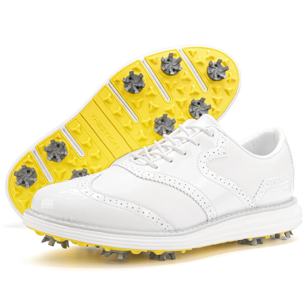 THESTRON Men's Professional Golf Shoes, Large Size 39-48, Spiked and Anti-slip Sport Footwear