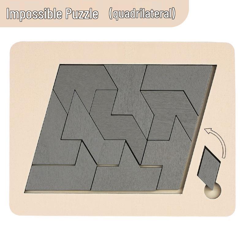 Children's Wooden Brain-Teaser Puzzle: Adult Decompression & Educational Challenge Toy