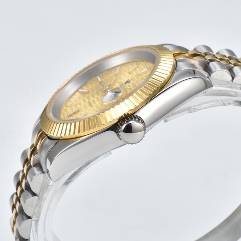 Montre à mouvement NH35, montre d'affaires 36mm, montre assemblée pour natation et plongée