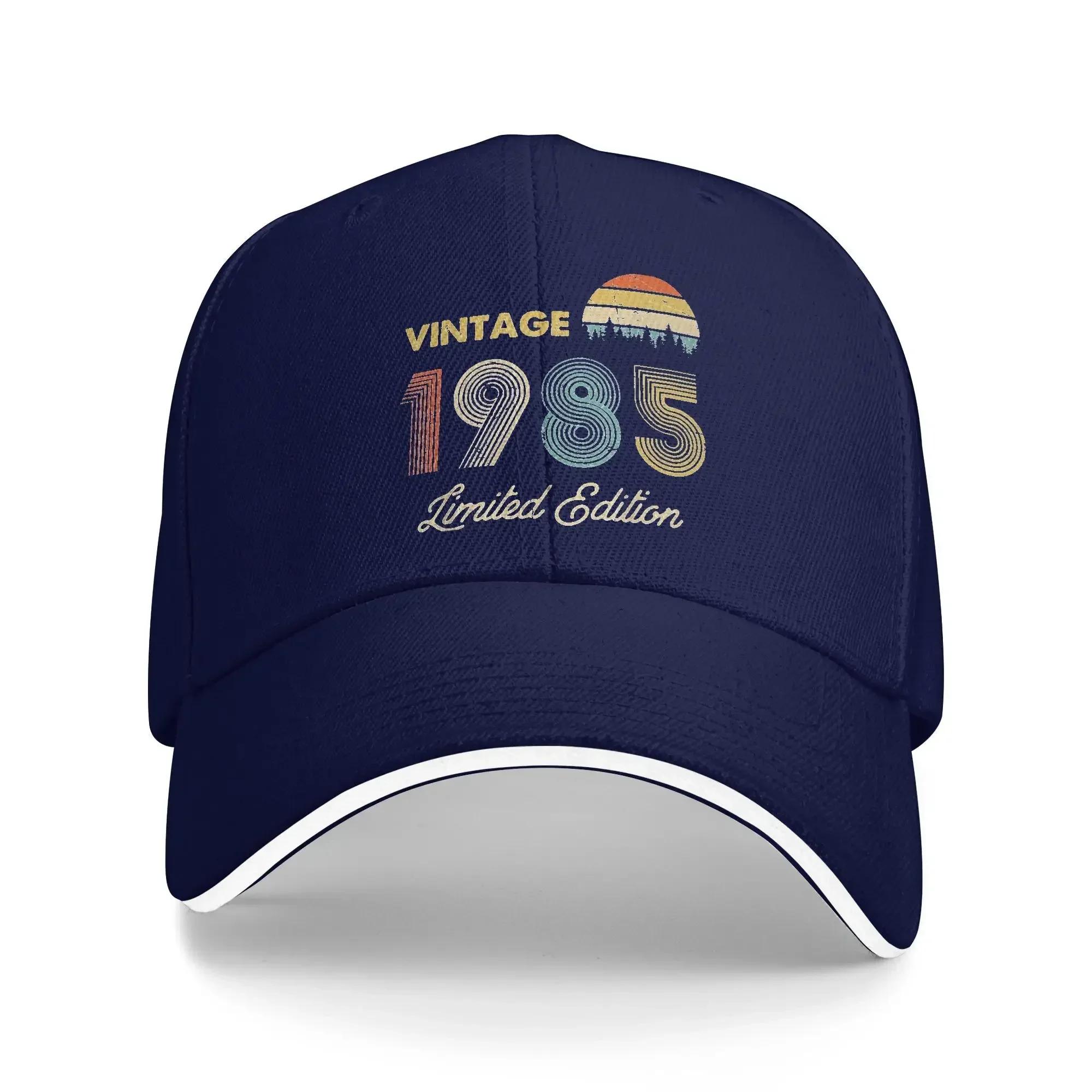 

Unisex Vintage 1985 Made In 1985 Outdoor Hat Summer Adjustable Cap Casual Baseball Cap Fashion Sunscreen Sunshade One Size