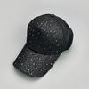 Sequins Solid Color Baseball Cap Ladies Mesh Shade Outdoor Leisure Travel Fashion Network Hat