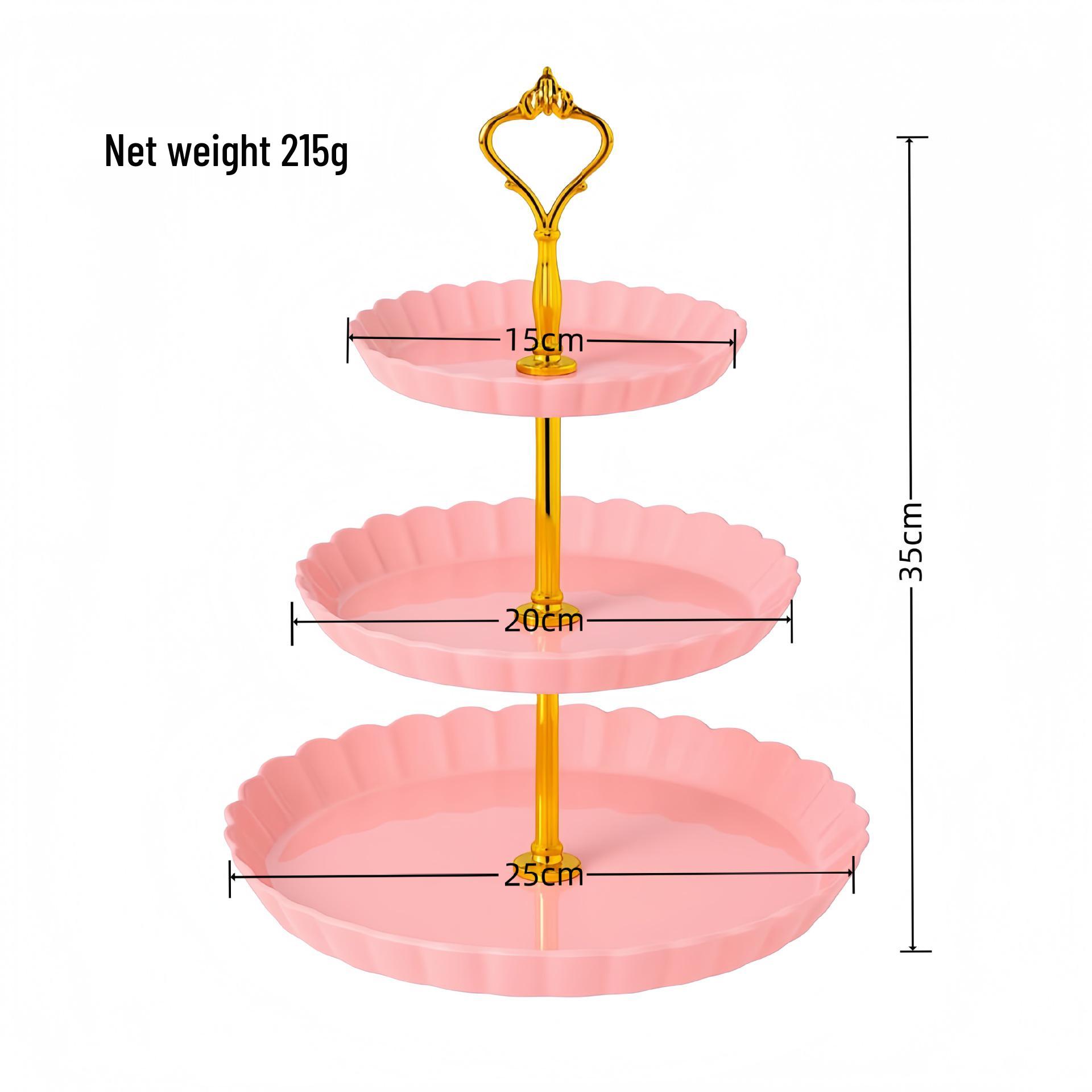 Elegant Three-tier Fruit & Candy Display Stand