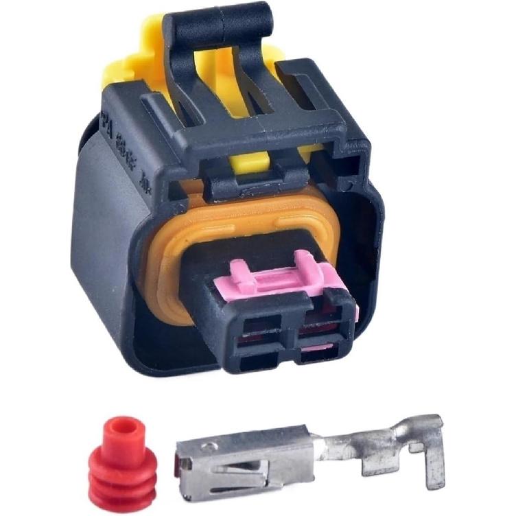 

1 Set 2 Pin Automobile W/aterpr/oof Housing Wire Cable Connector Plu/g 4410801 4510801 2.8mm Series Plu/g(with Wires) 1 set female