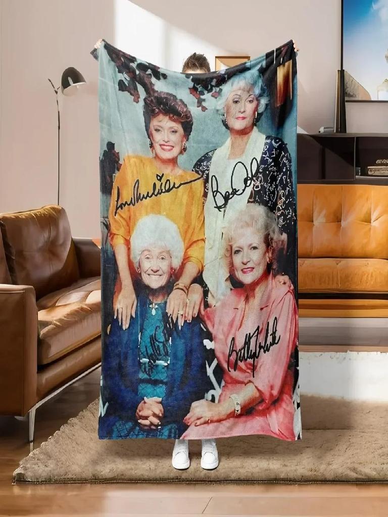 Abstract Art Design Flannel Throw Blanket Soft Warm Thin Blankets for Sofa Bed Car Camping Pop Art Style