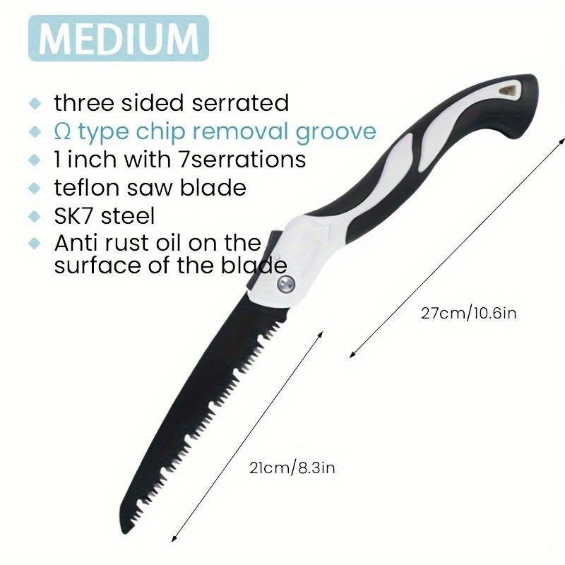 Industrial Grade Manual Folding Saw - for Wood, Metal & More - Heavy-Duty Cutting Tool for DIY, Woodworking, Camping, Hiking, Saw for Cutting Wood