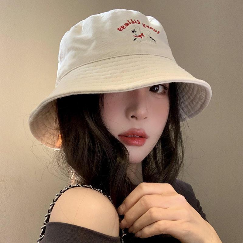 Charming Spring Season Bucket Fisherman Hat For Women Lovely Cartoon Patterns
