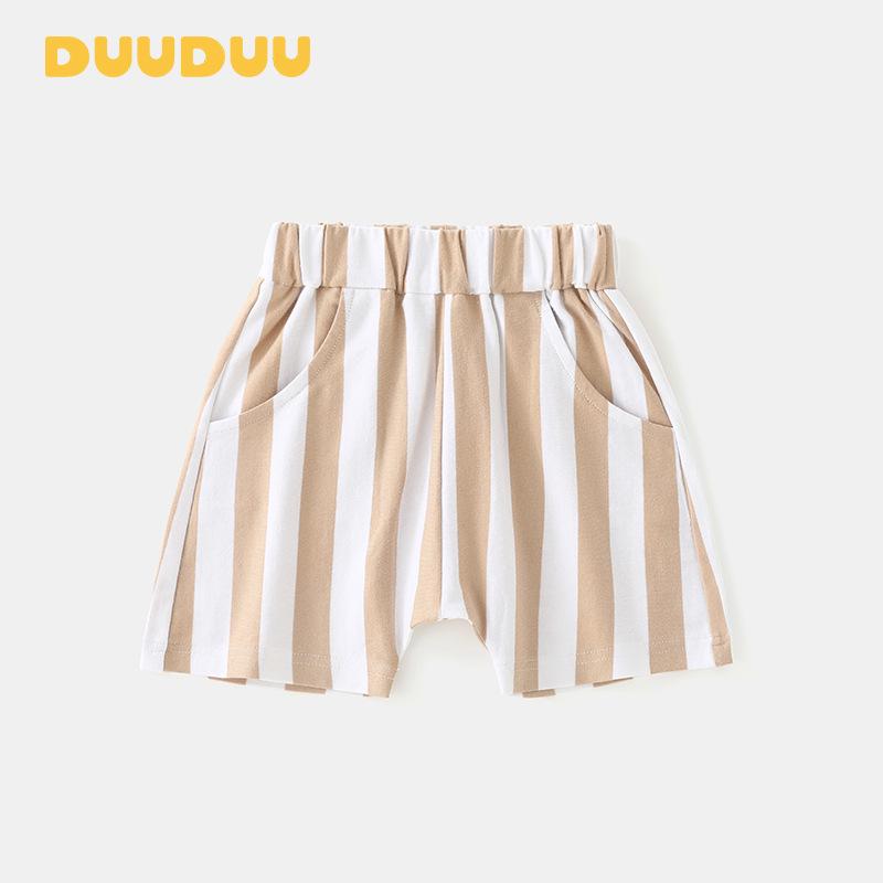 

DUUDUU Raccoon 2025 Summer Boys Trendy Short-Sleeve Top and Pants Set 120 cm