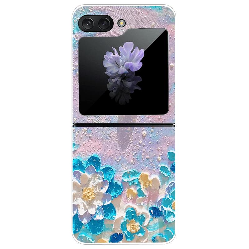 Transparent Case For Samsung Z Flip7 5G Fashion Printing Hard PC Clear Phone Cover For Galaxy Z Flip 7 Protective Fundas Shells