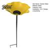 Backyard Bee Waterer Garden Metal Flower Stake Decorative Bird Bath Ground Insert Watering Pollinator Station Butterfly Drinking Bowl for Pollinators
