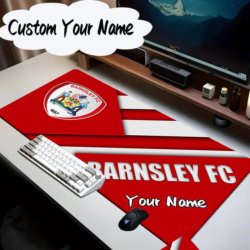 Custom Name Mouse Pad Barnsley Crest Design Mouse Pad, Gaming Mouse Pad, Keyboard Pad, Desk Decor for Computer Notebook Fan Birthday Gift