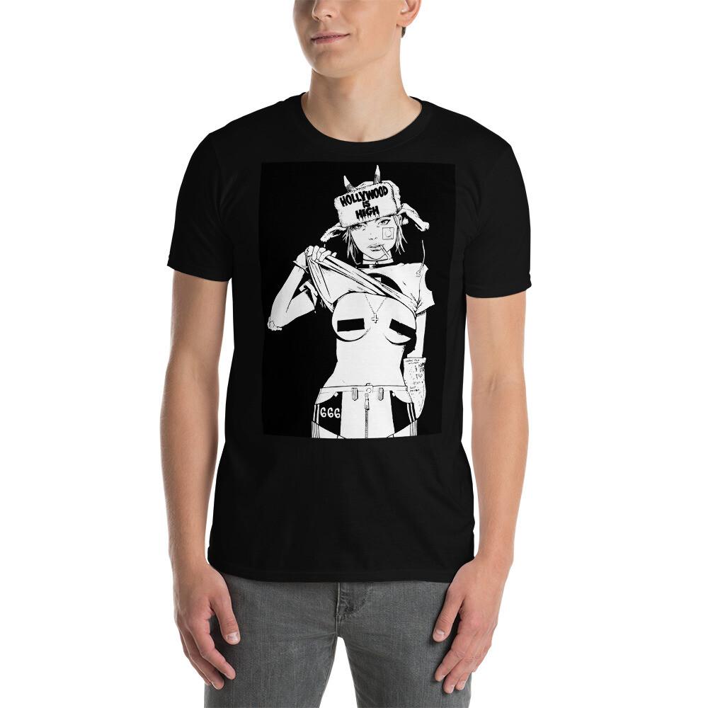 

Hollywood Is High Hipster Gothic Goth Punk Girl Alternative Alt Unisex T-Shirt 4XL