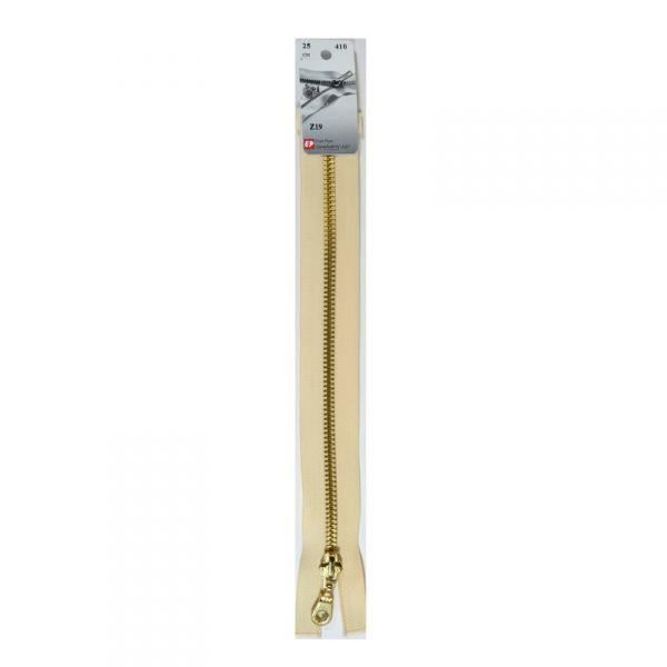 Fermeture éclair séparable - Prym - Z19 - 35 cm - Maille laiton - Blanc cassé