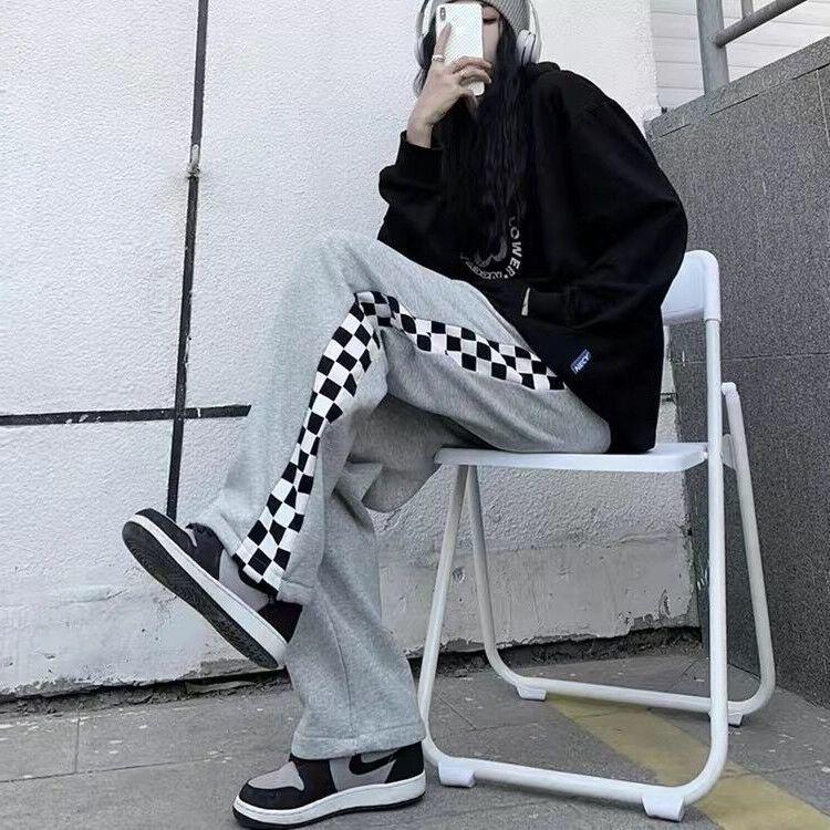 

Women s Loose Cuffed High-Waist Drawstring Sweatpants - Autumn/Winter 2025 Wide-Leg Casual Pants Small